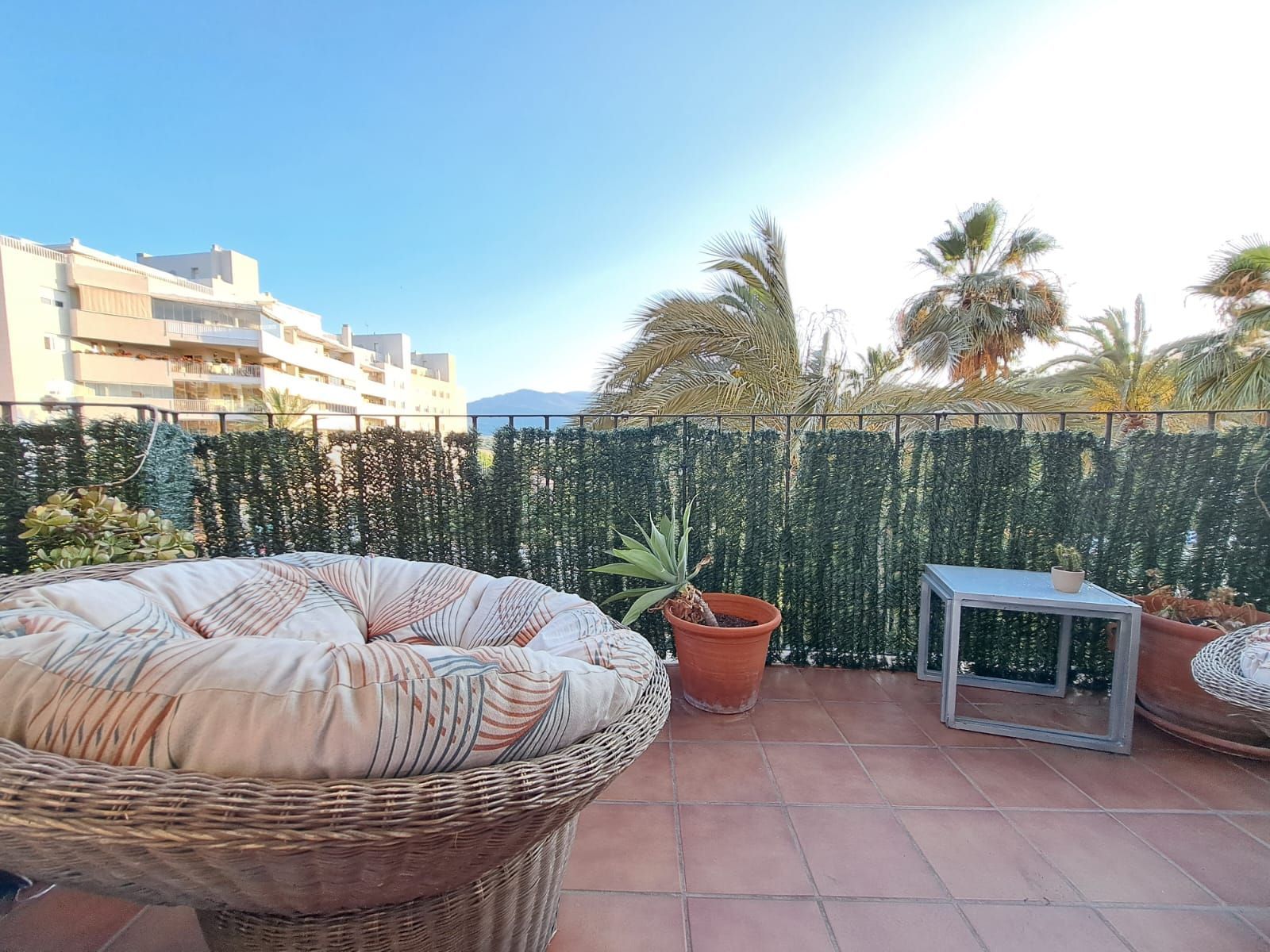 Terrace of Flat to rent in Algeciras  with Air Conditioner, Furnished and Pets allowed