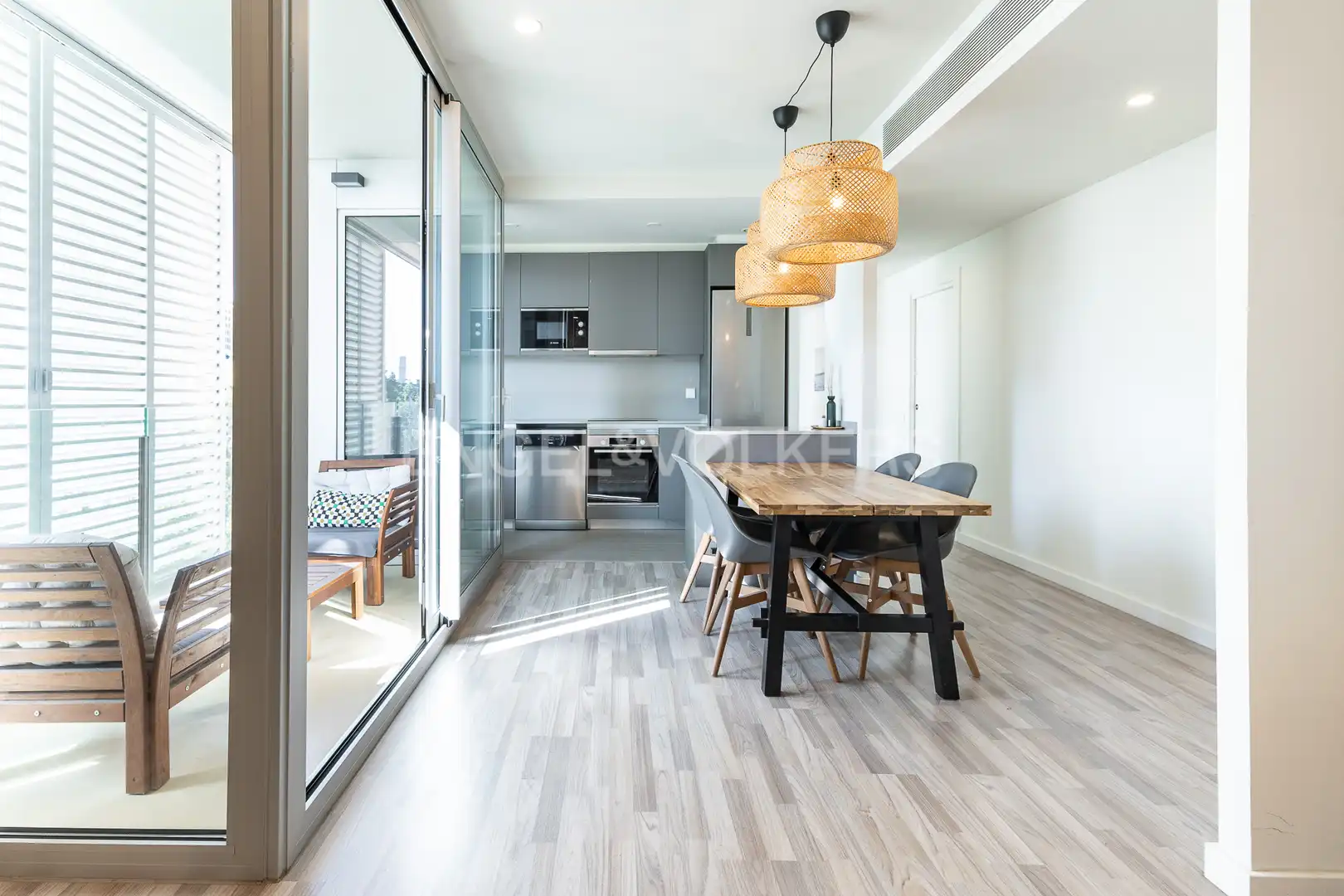 Dining room of Flat for sale in Sant Adrià de Besòs  with Air Conditioner, Heating and Parquet flooring
