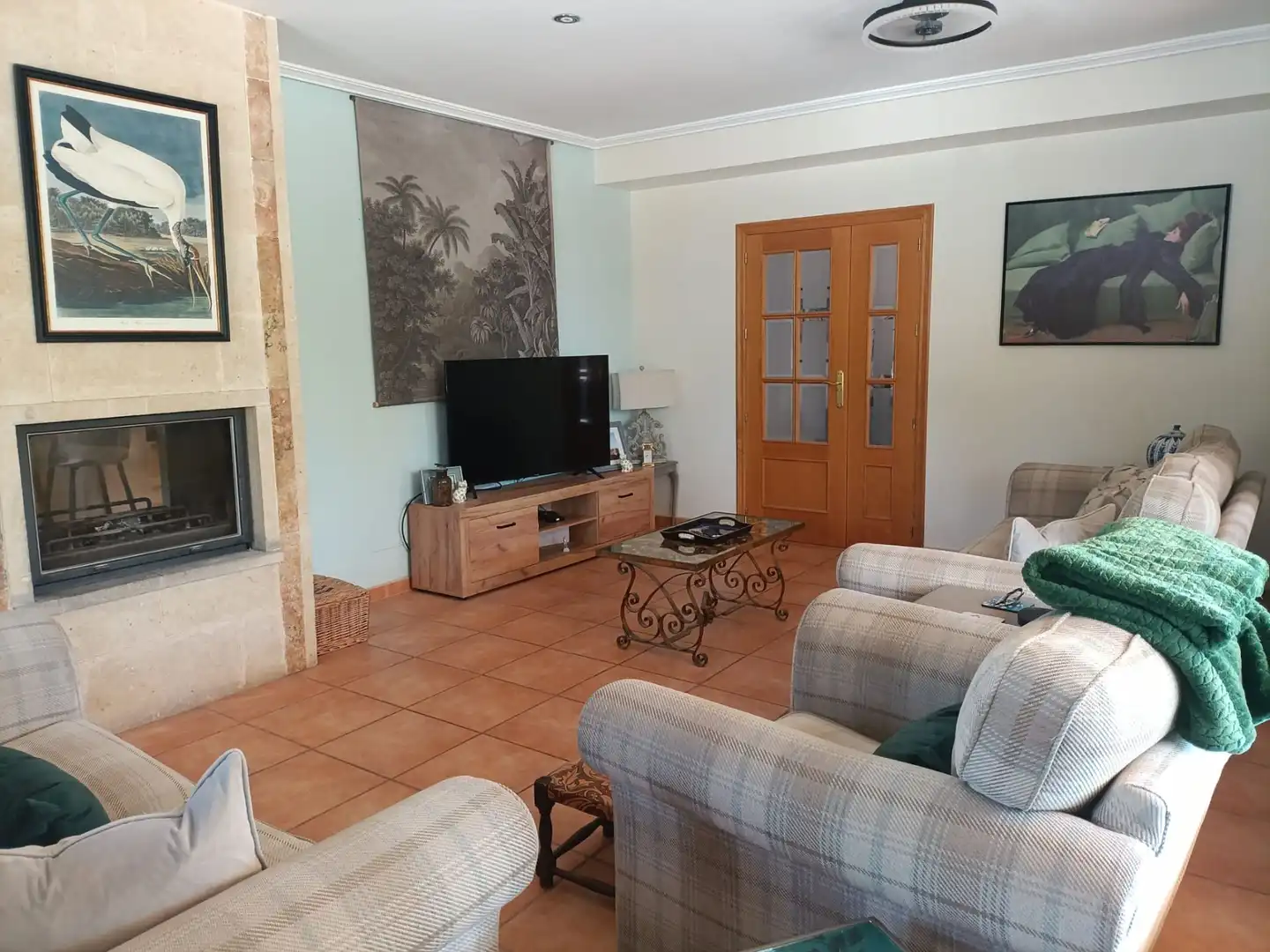 Sala d'estar de Casa o xalet en venda en Totana amb Aire condicionat, Jardí privat i Terrassa