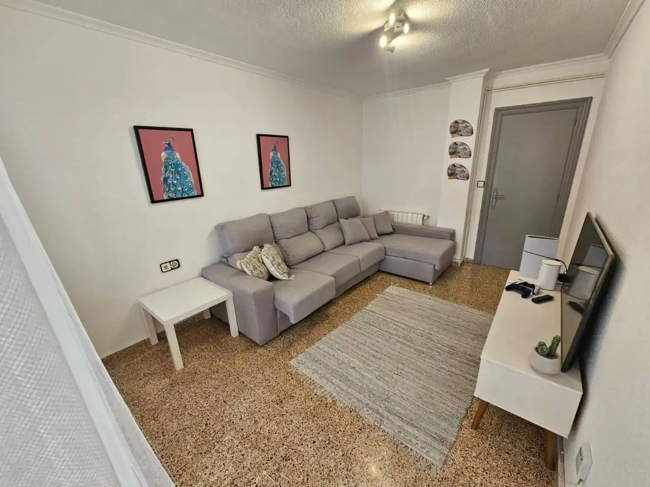 Wohnzimmer von Wohnung zum Verkauf in Alicante / Alacant mit Klimaanlage, Möbliert und Balkon
