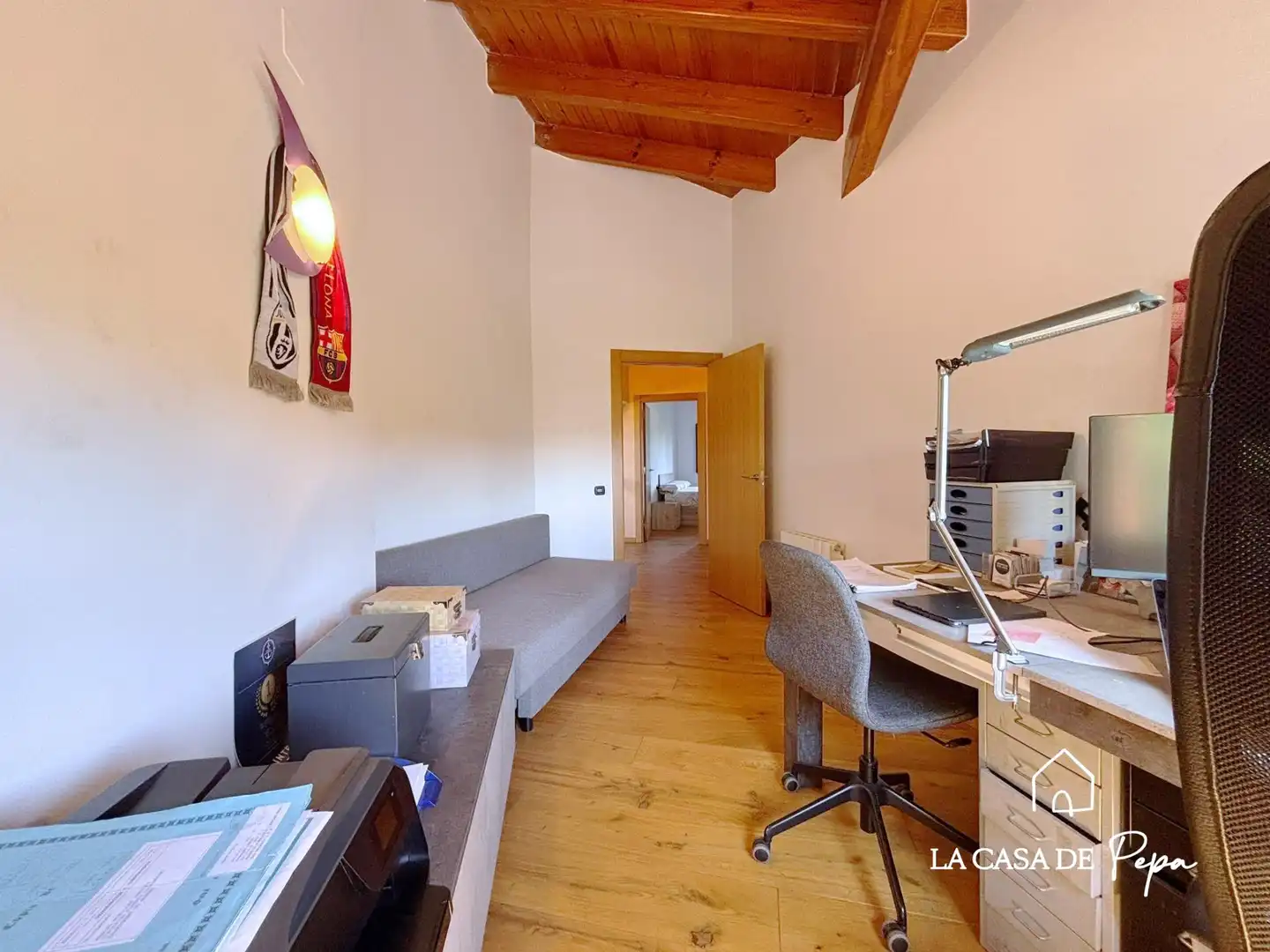 Wohnzimmer von Haus oder Chalet zum Verkauf in Begues mit Heizung und Schwimmbad