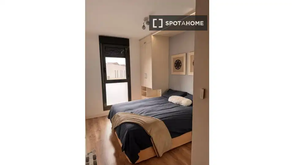 Schlafzimmer von Wohnung zur Miete in San Antonio de Benagéber mit Klimaanlage, Heizung und Möbliert