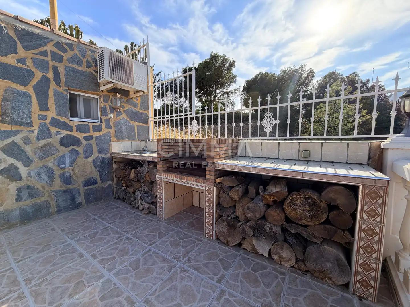 Terrace of Detached homes for sale in La Nucia  with Air Conditioner, Heating and Private garden