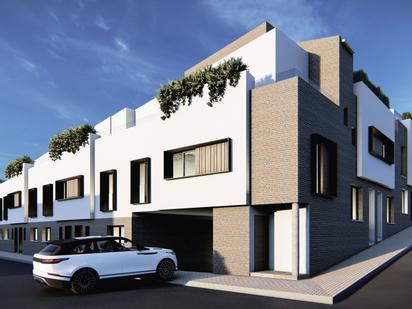 Exterior view of Single-family semi-detached for sale in Estepona  with Air Conditioner and Terrace