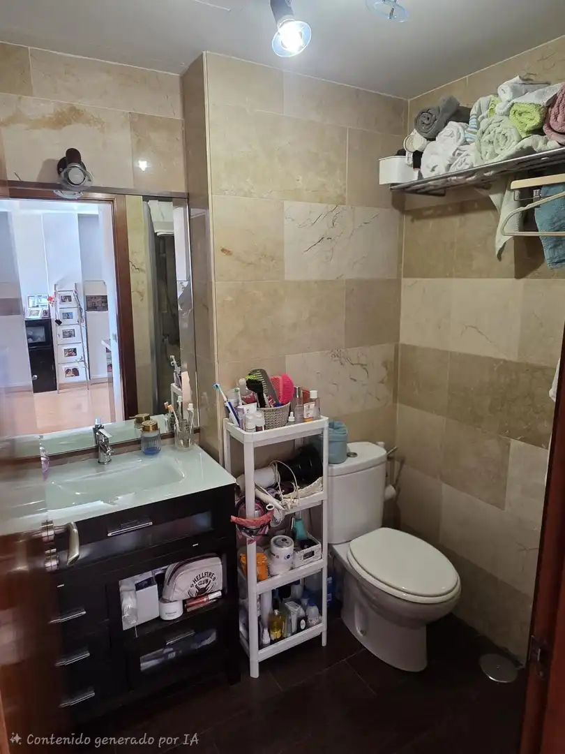 Badezimmer von Wohnung zum Verkauf in Málaga mit Klimaanlage, Terrasse und Möbliert
