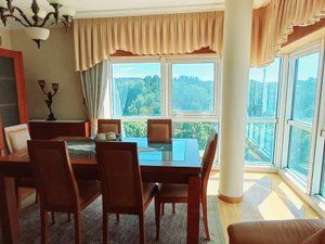 Dining room of Flat to rent in Santiago de Compostela   with Heating, Parquet flooring and Storage room