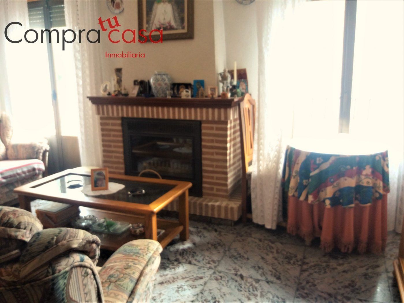 Living room of Single-family semi-detached for sale in Casla  with Heating, Terrace and Storage room