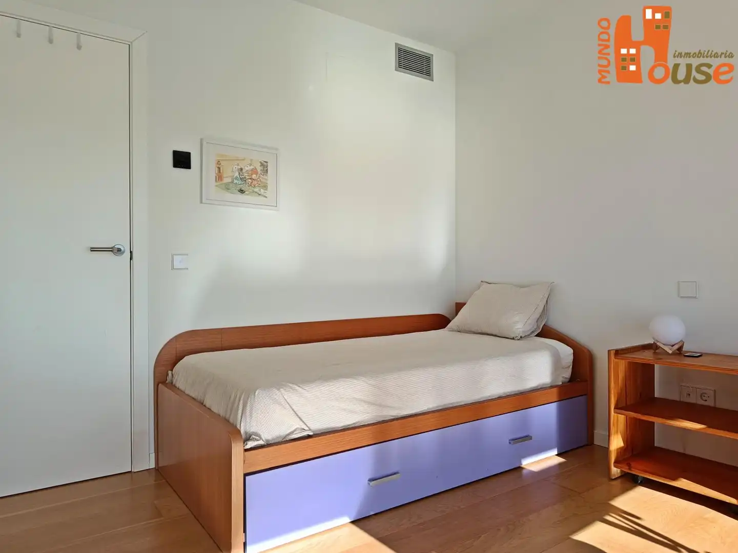 Schlafzimmer von Wohnung zur Miete in Palazuelos de Eresma mit Klimaanlage, Heizung und Terrasse