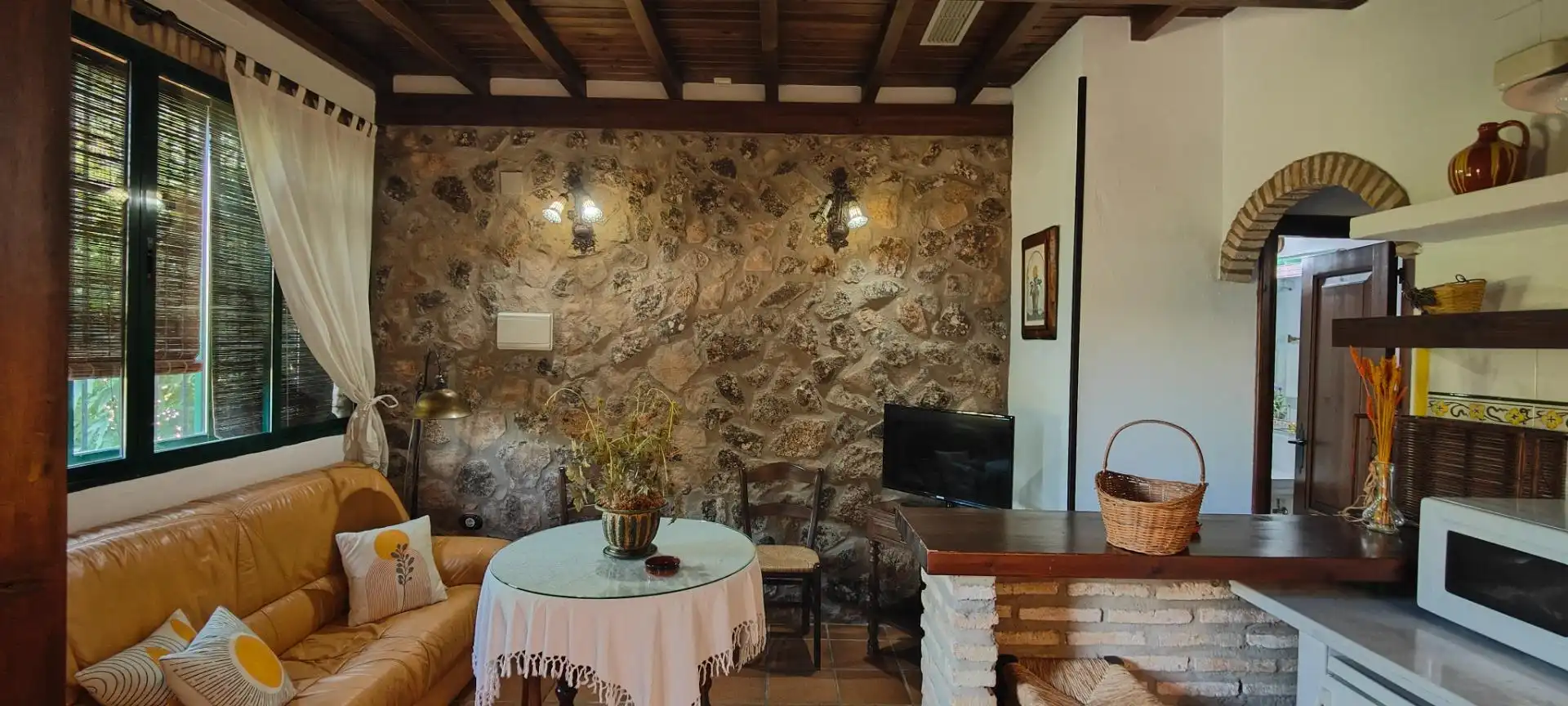 Sala de estar de Finca rústica en venta en La Lapa con Aire acondicionado, Jardín privado y Terraza