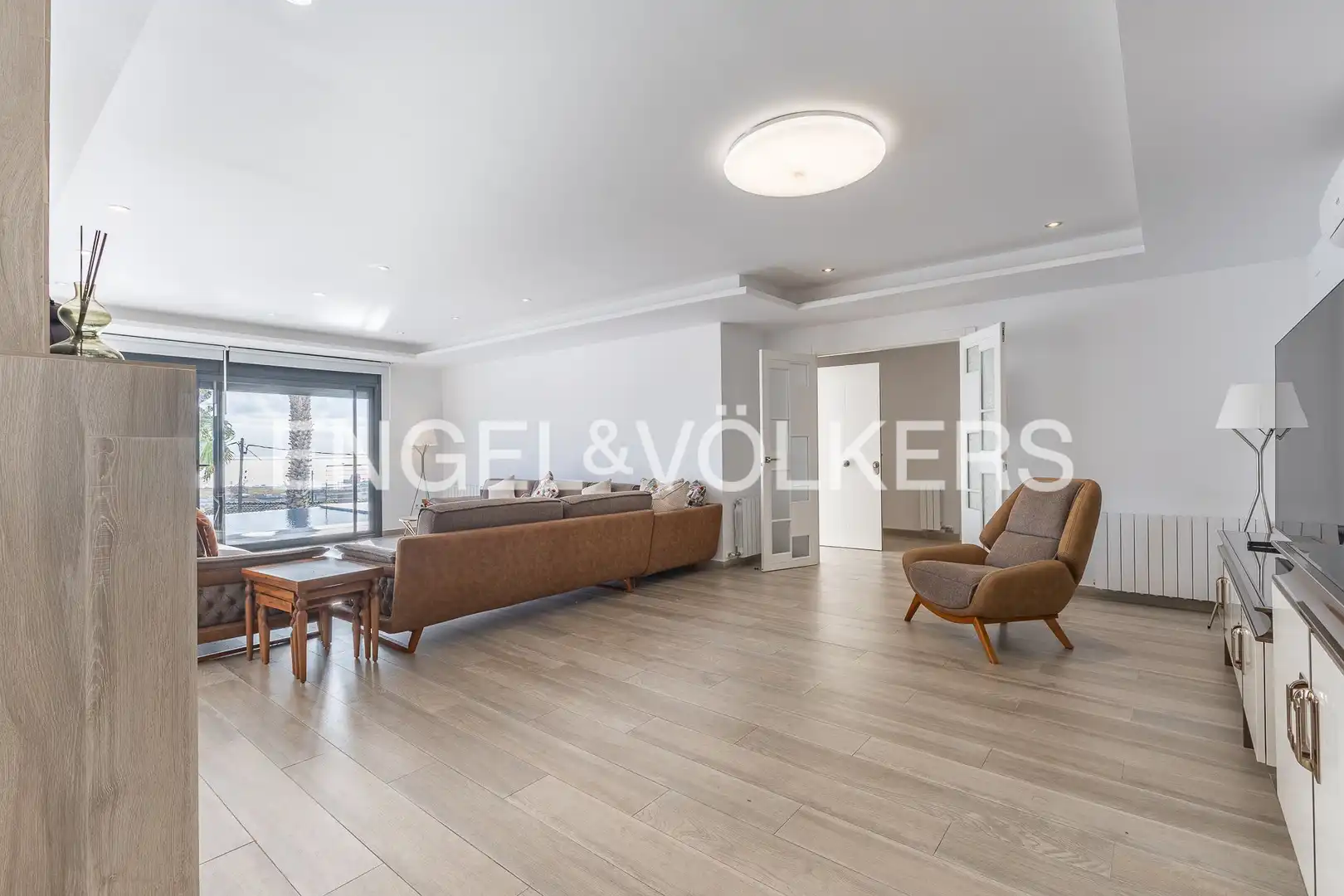 Living room of Houses for rent in Santa Susanna  with Air Conditioner, Heating and Private garden