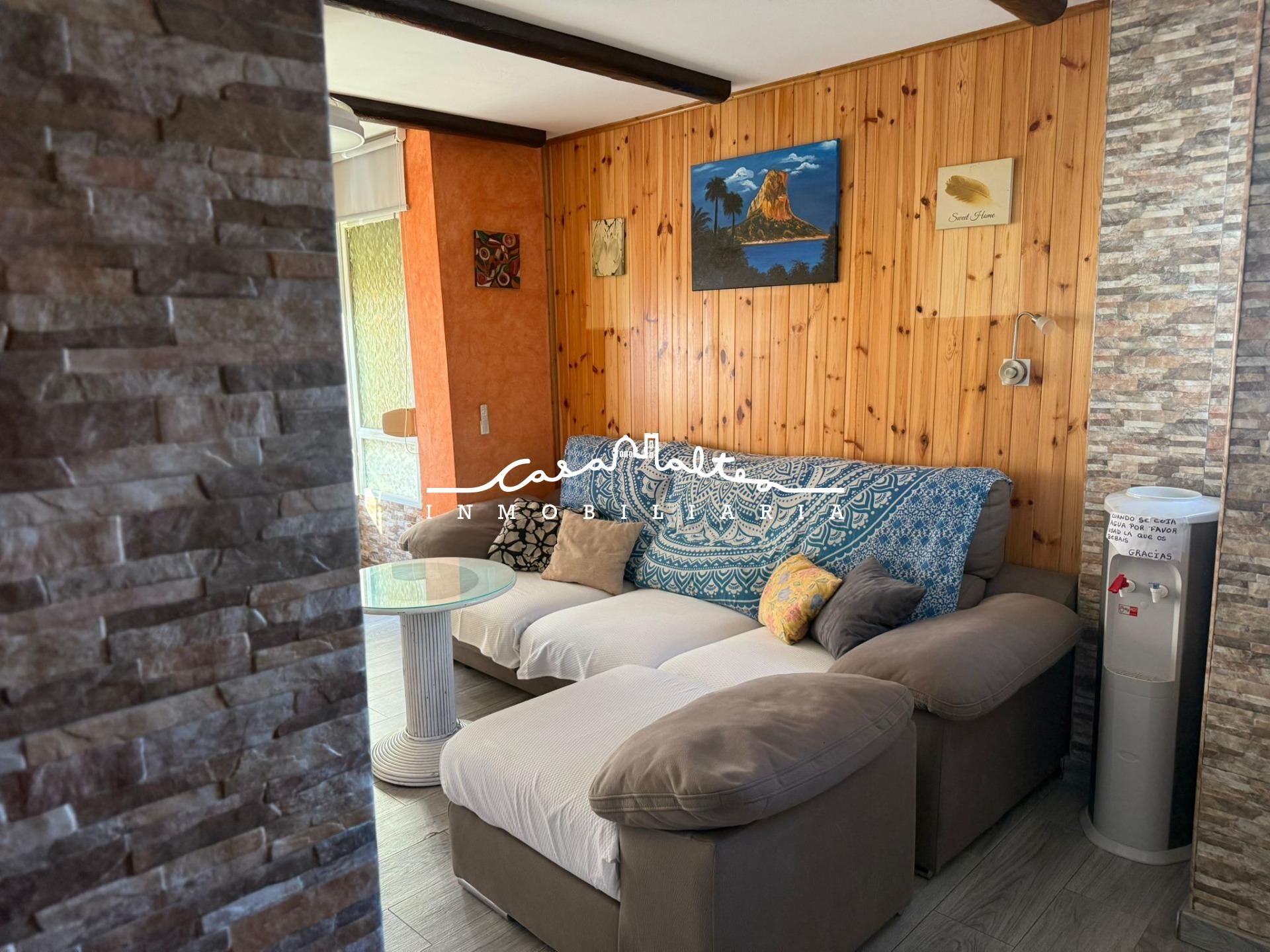 Sala de estar de Piso en venta en Calpe / Calp con Balcón