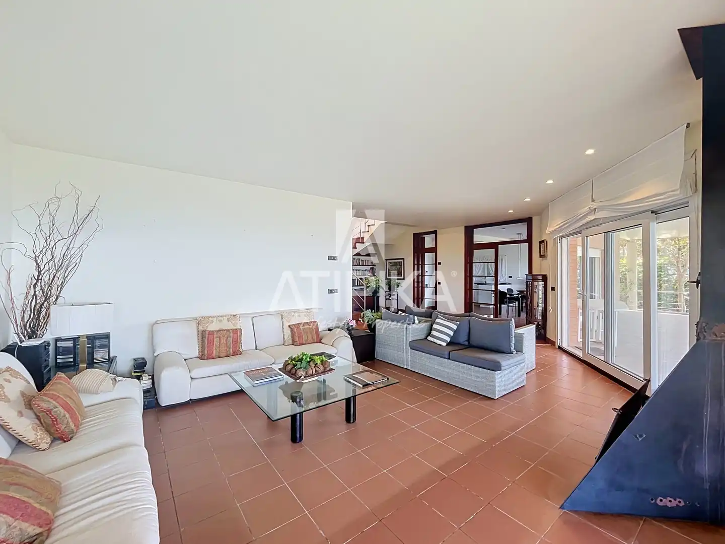 Sala d'estar de Casa o xalet en venda en Blanes amb Terrassa, Piscina i Forn