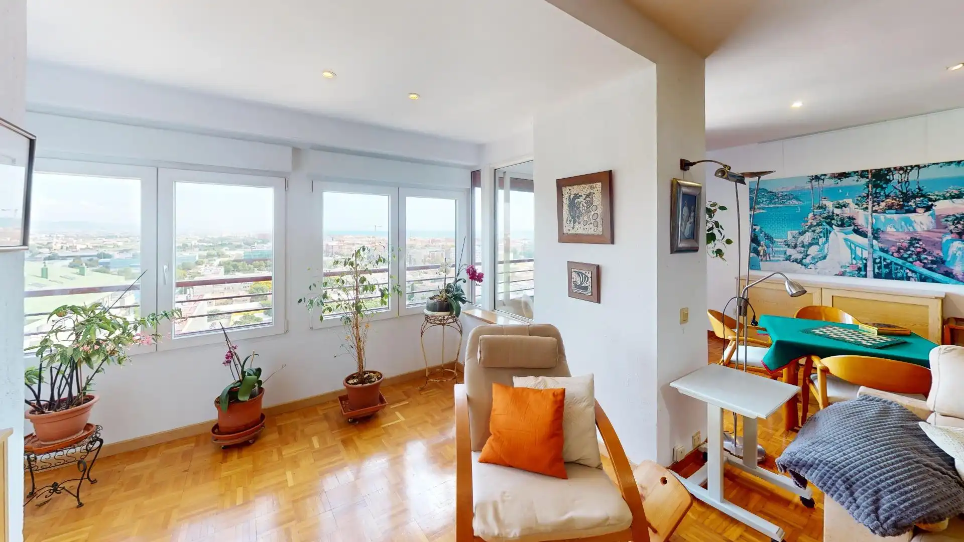 Sala de estar de Piso de alquiler en Valencia con Aire acondicionado, Parquet y Amueblado