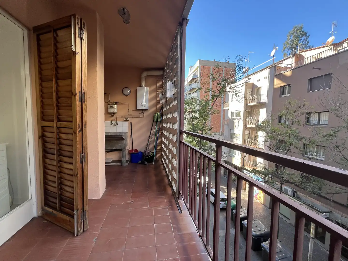 Terrasse von Wohnung zum Verkauf in Girona mit Heizung und Parkett