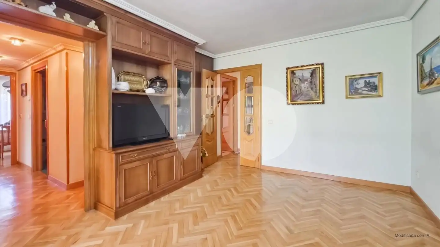 Wohnzimmer von Wohnung zum Verkauf in Madrid mit Klimaanlage, Heizung und Parkett