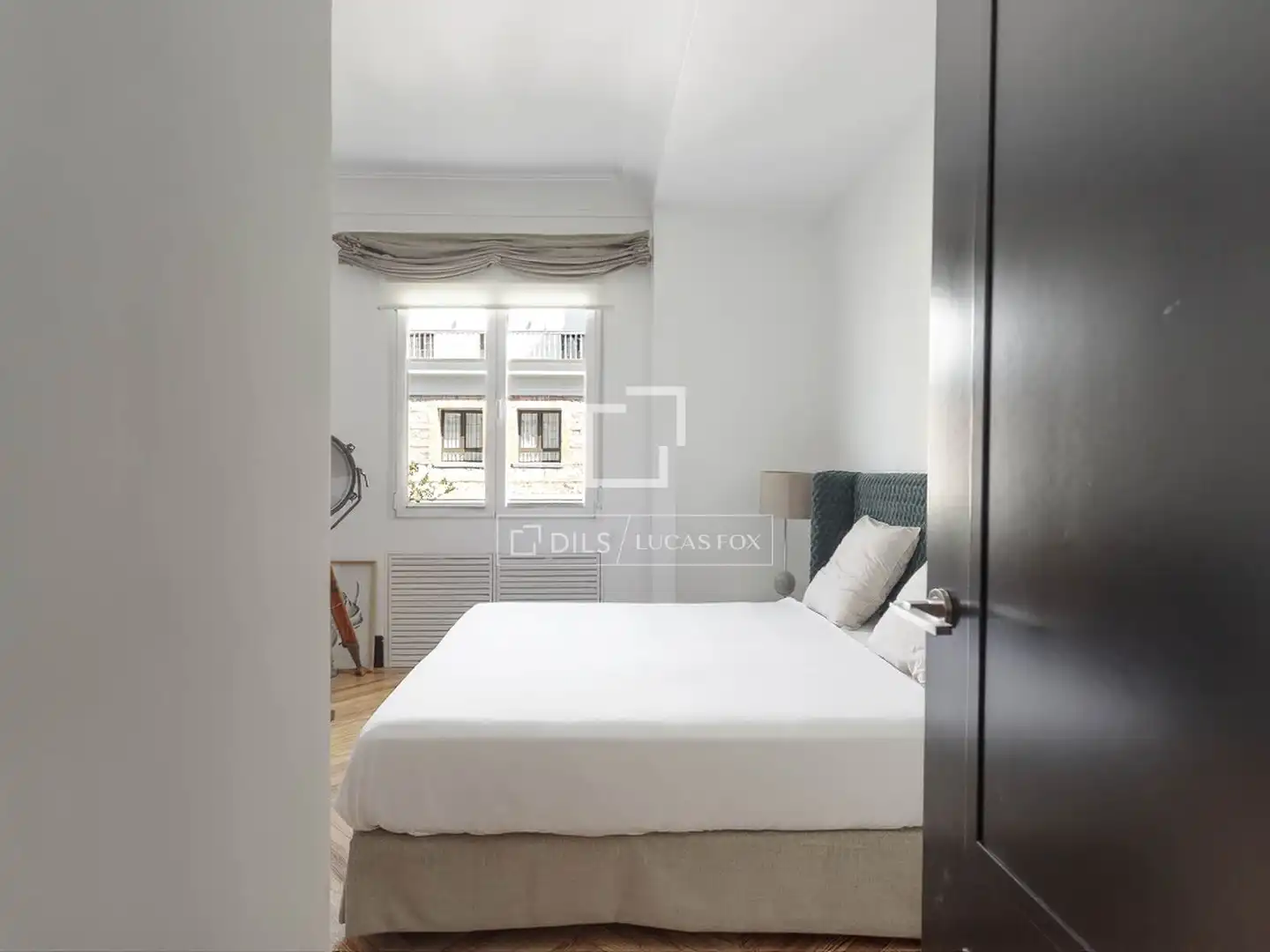 Schlafzimmer von Wohnung zur Miete in Madrid mit Klimaanlage, Heizung und Parkett