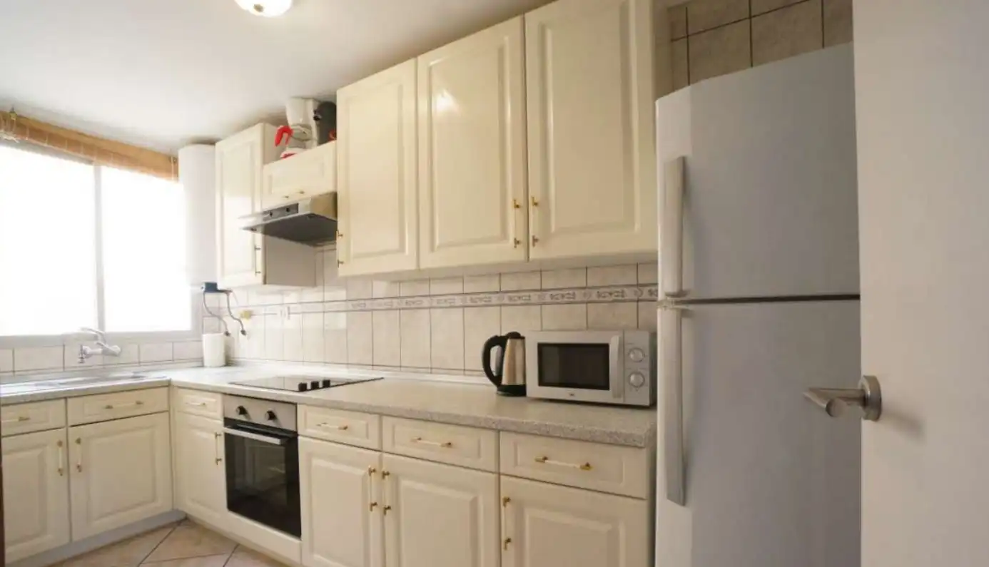 Cocina de Apartamento en venta en Calpe / Calp con Aire acondicionado, Calefacción y Jardín privado