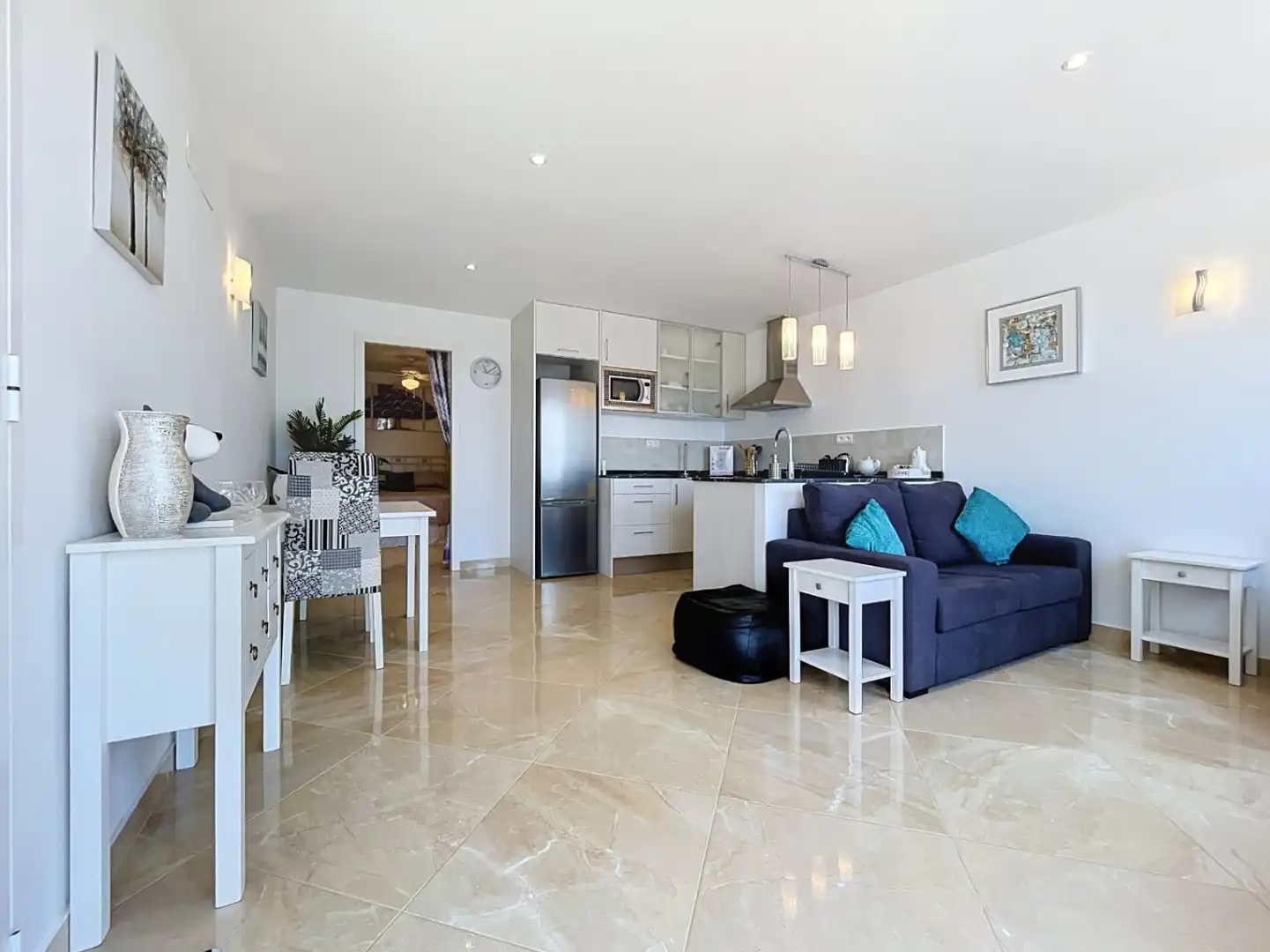 Sala d'estar de Casa o xalet en venda en Callosa d'en Sarrià amb Aire condicionat, Jardí privat i Terrassa