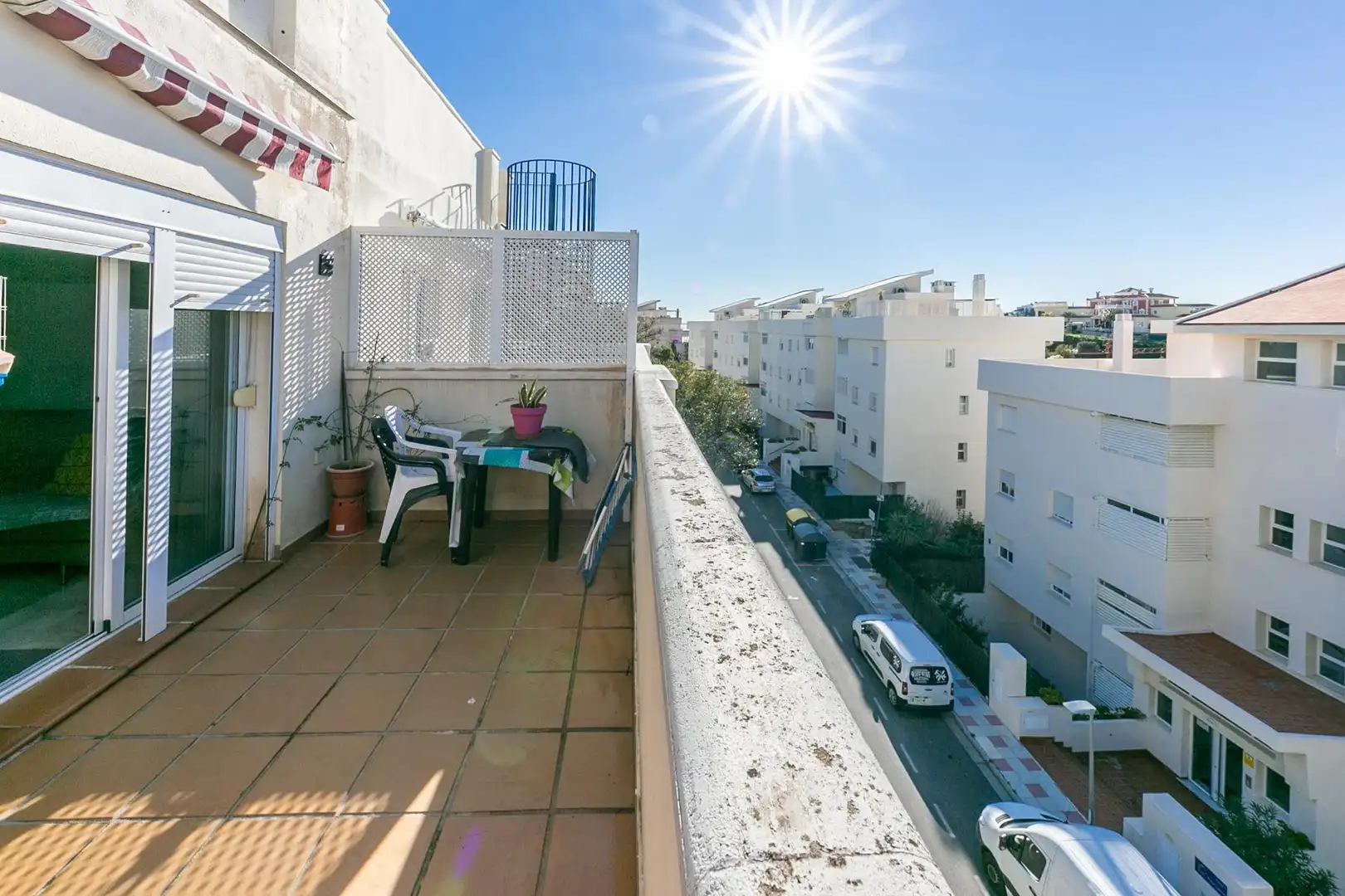 Vista exterior de Dúplex en venta en Benalmádena con Aire acondicionado, Calefacción y Jardín privado