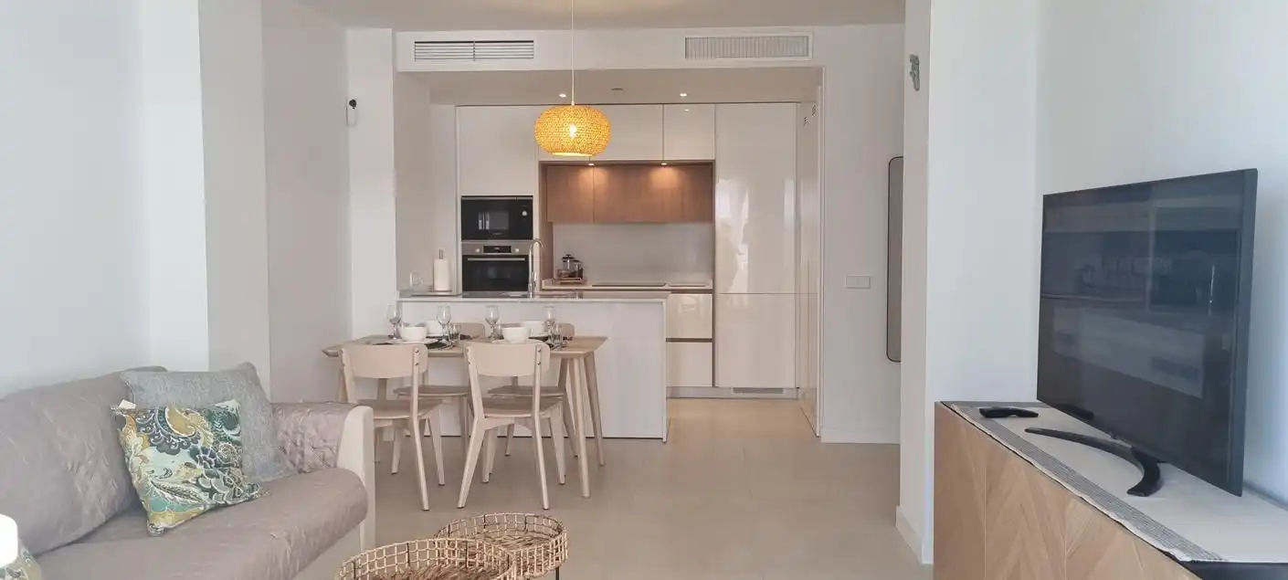 Cuina de Apartament de lloguer en Vélez-Málaga amb Aire condicionat, Calefacció i Terrassa