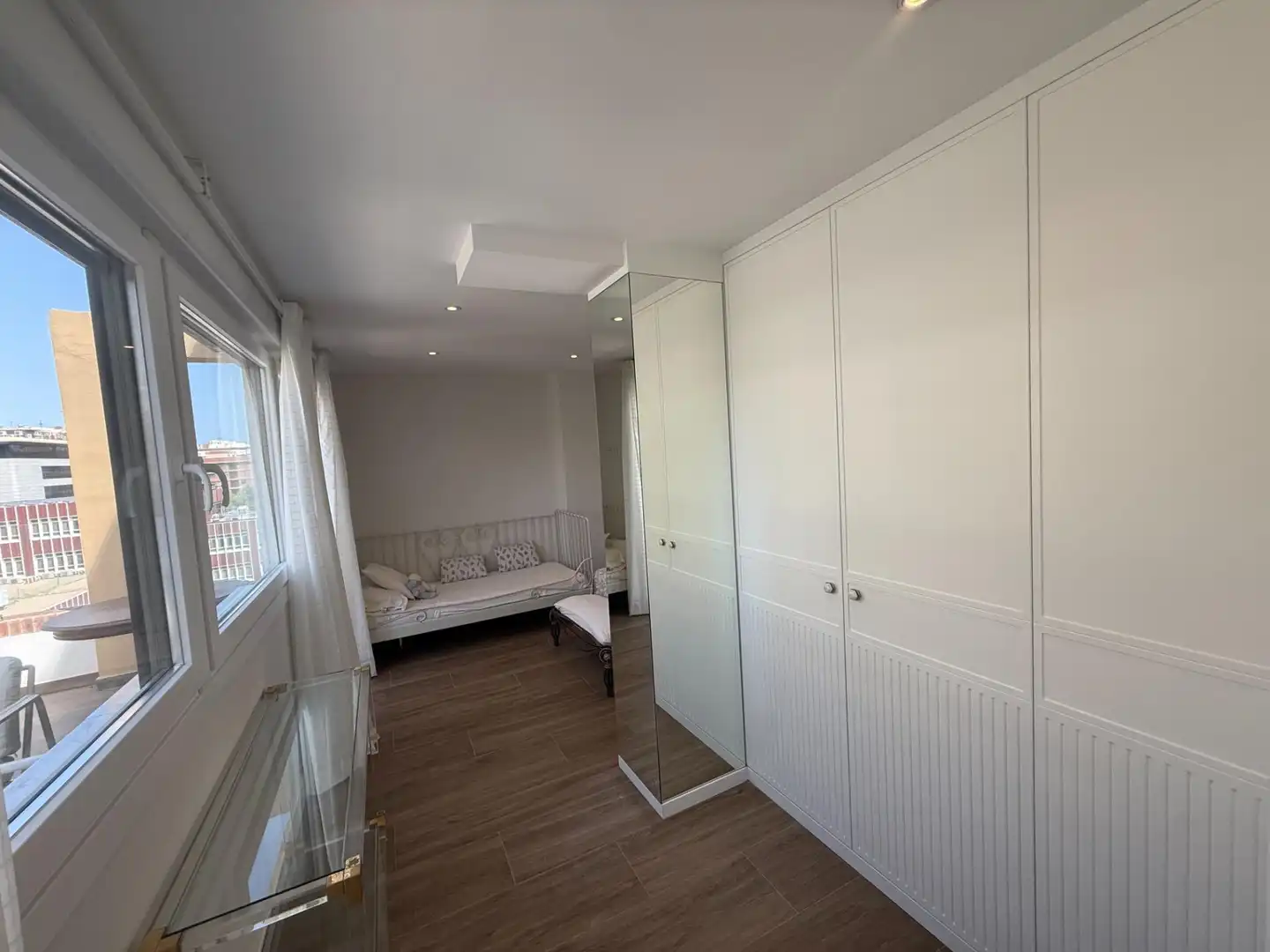 Schlafzimmer von Wohnung zur Miete in Almería mit Klimaanlage, Terrasse und Möbliert