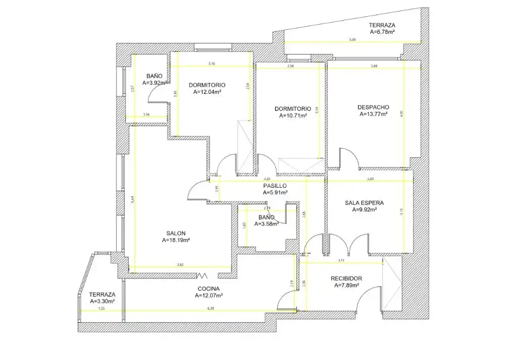 Piso en venta en Madrid con Calefacción y Terraza