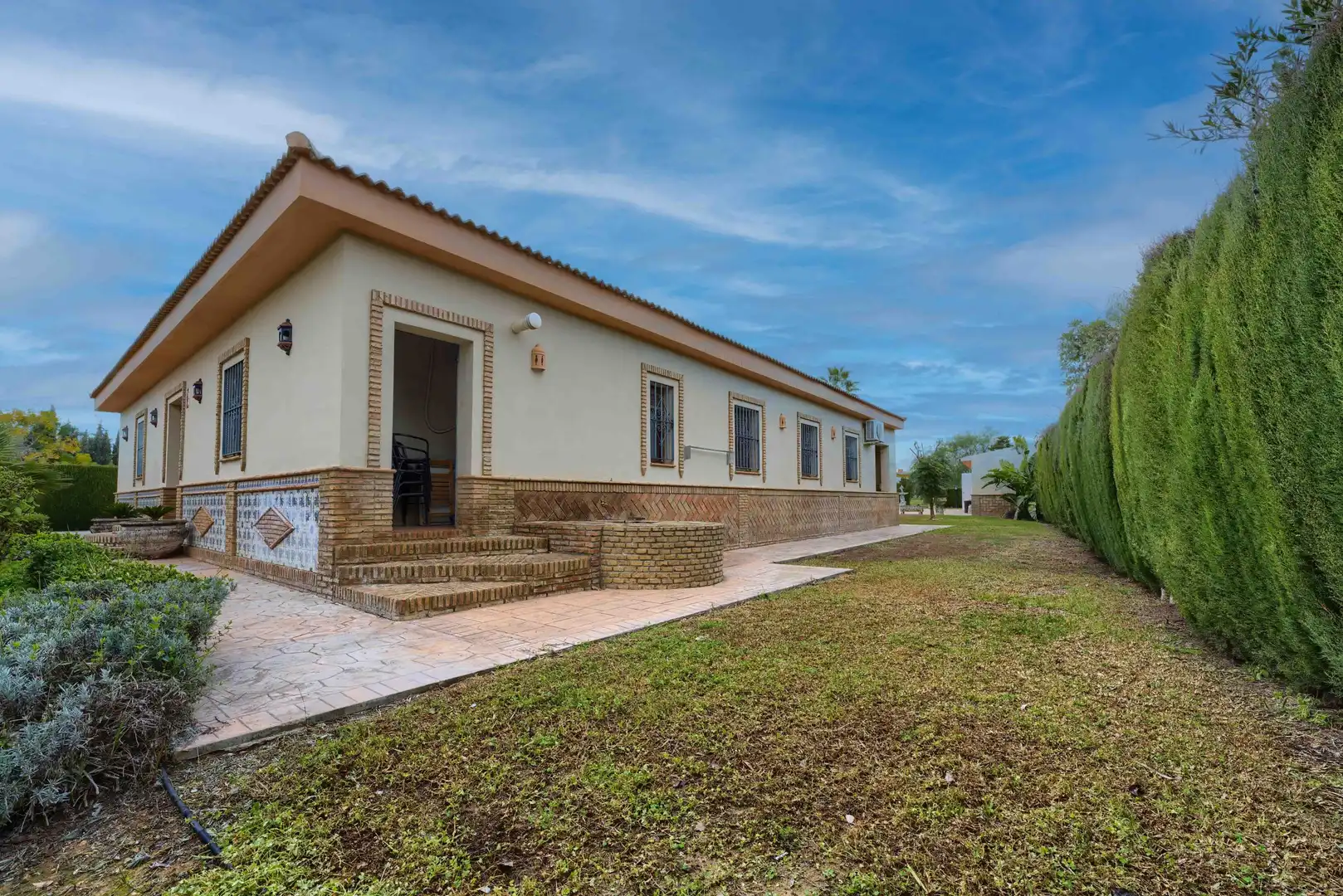 Exterior view of Country homes for sale in Pilas  with Private garden, Terrace and Swimming Pool