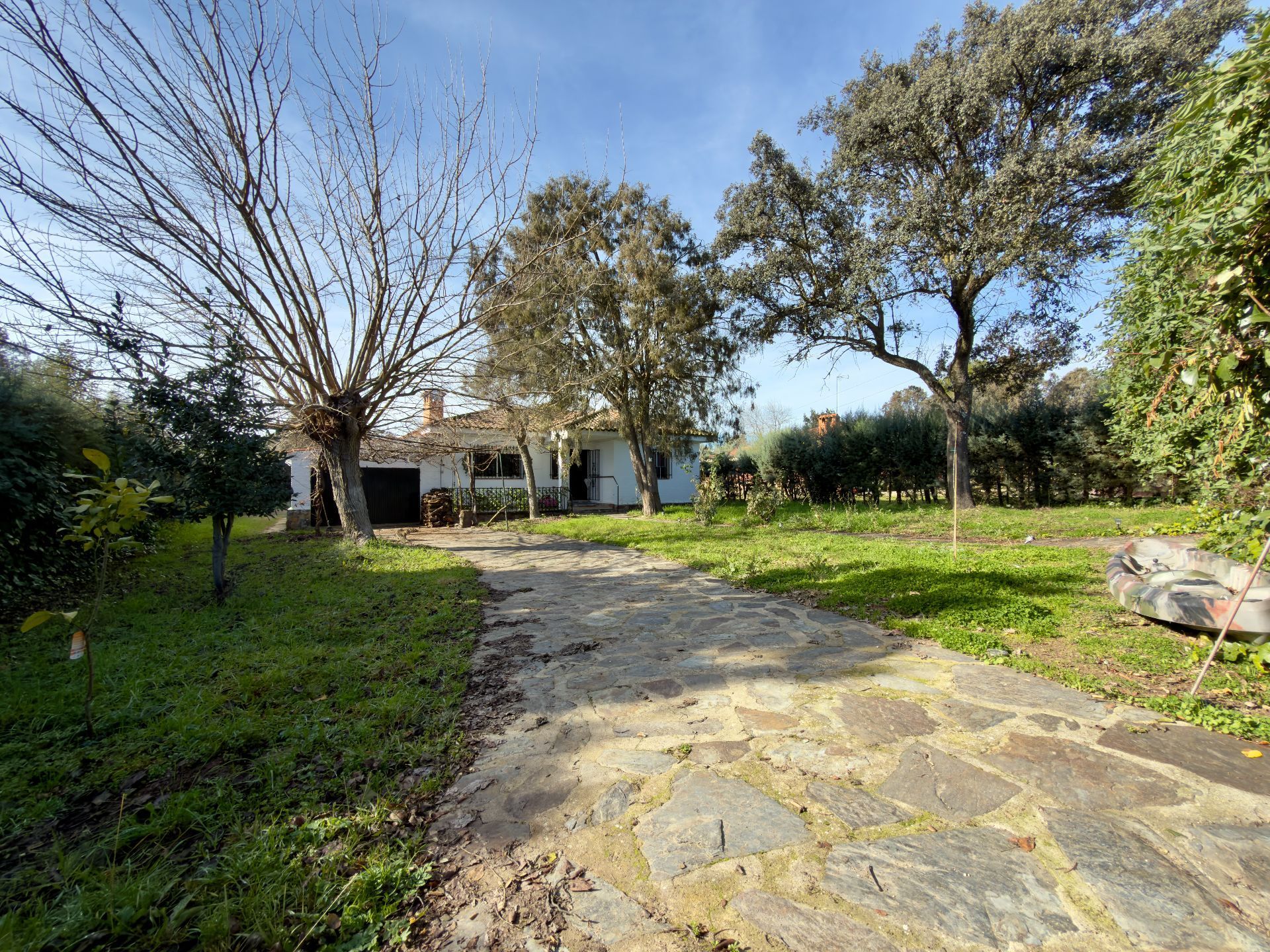 Vista exterior de Casa o xalet en venda en San Román de los Montes amb Aire condicionat, Calefacció i Jardí privat