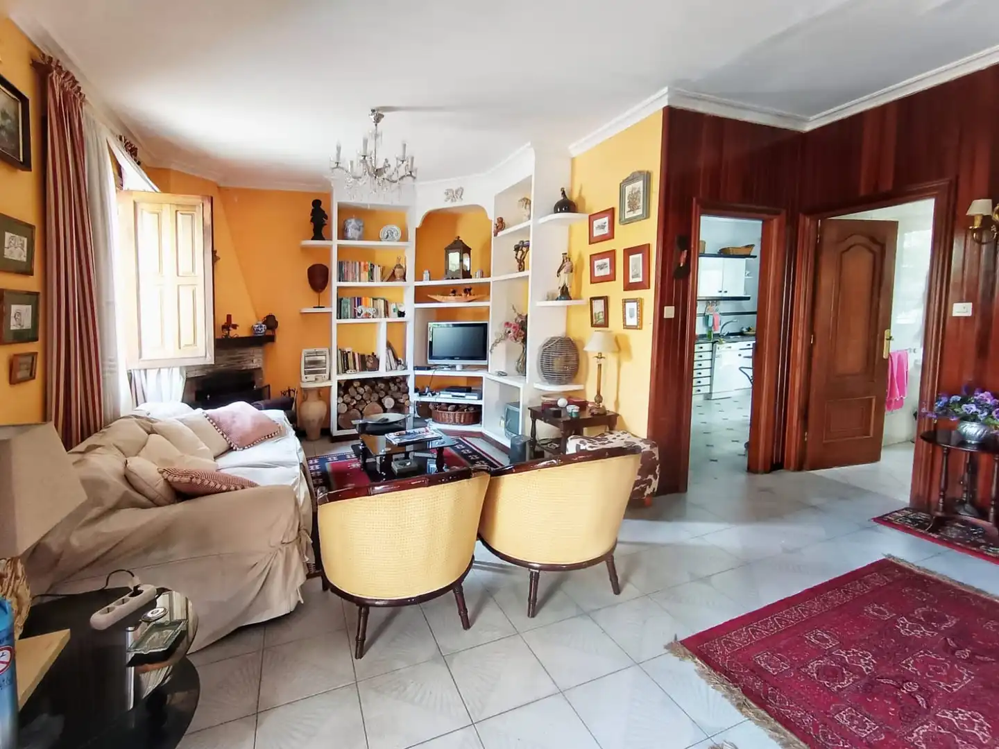 Sala de estar de Casa o chalet en venta en Pontevedra Capital  con Calefacción, Jardín privado y Terraza