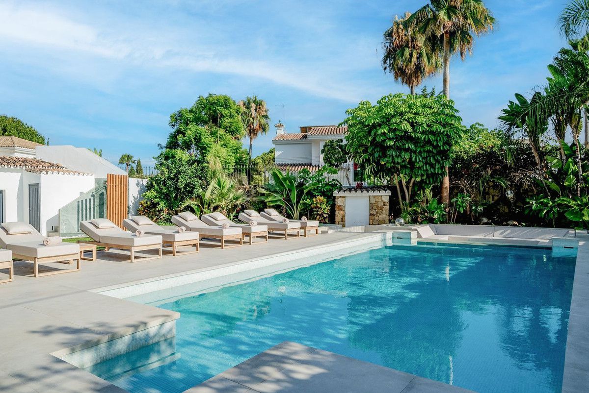 Piscina de Casa o xalet de lloguer en Marbella amb Aire condicionat, Piscina i Moblat
