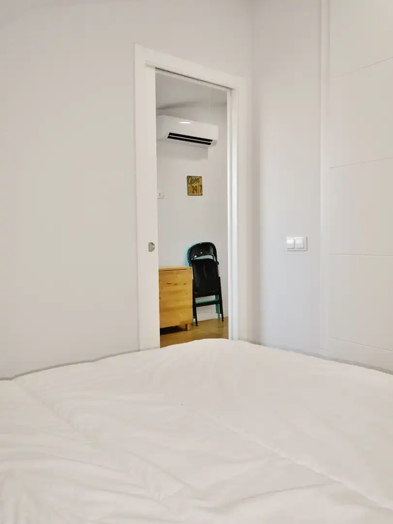 Bedroom of Attic for rent in Madrid  with Air Conditioner, Heating and Furnished