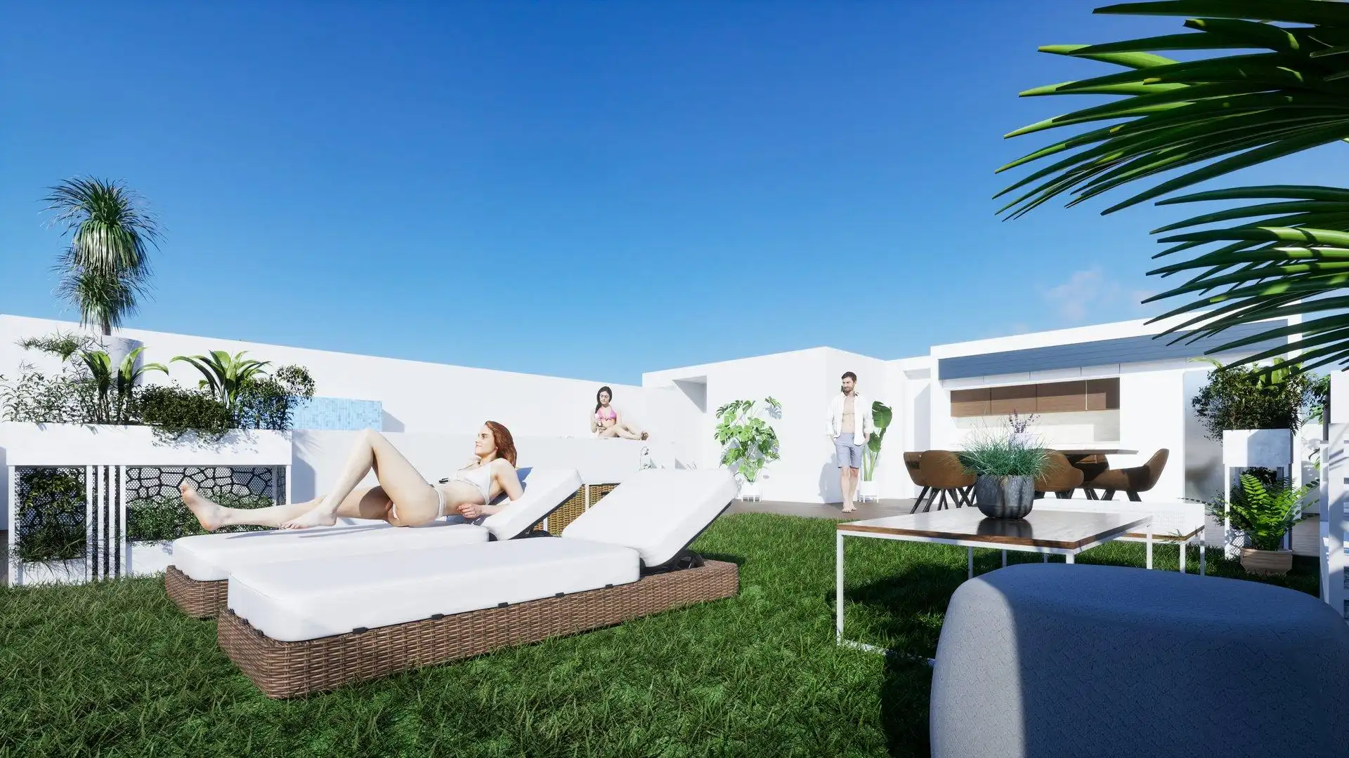 Terrasse von Wohnung zum Verkauf in Benijófar mit Gemeinschaftspool