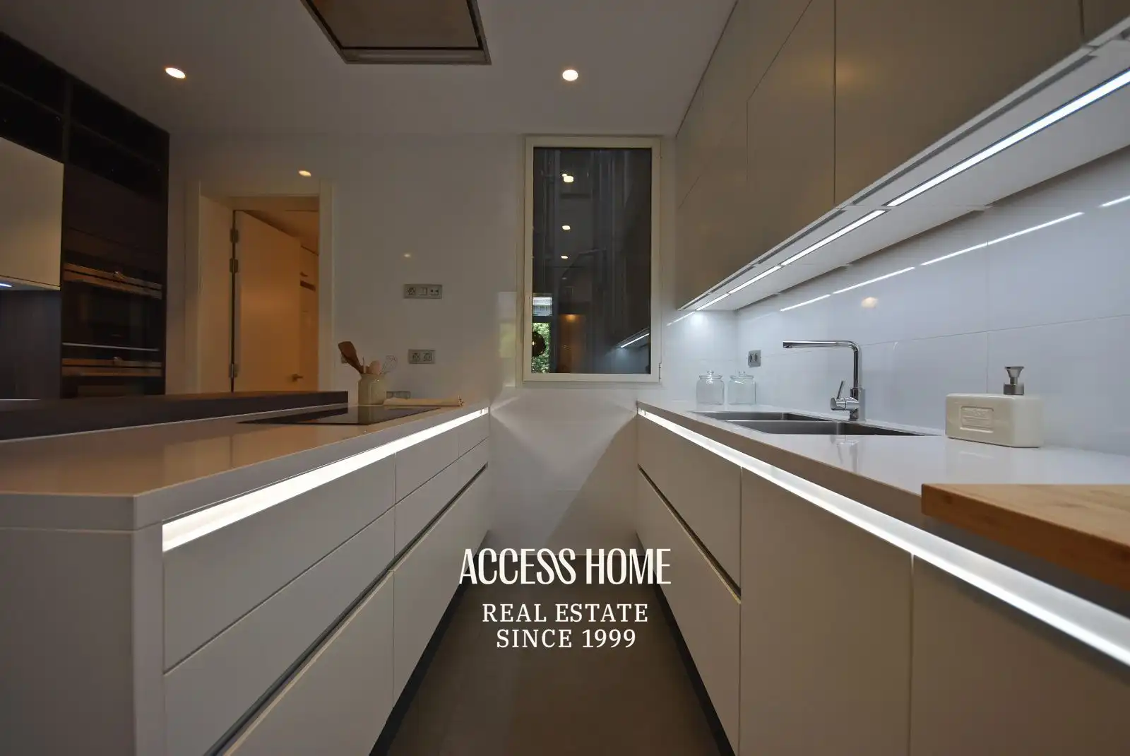 Cocina de Piso de alquiler en Barcelona con Aire acondicionado, Calefacción y Terraza