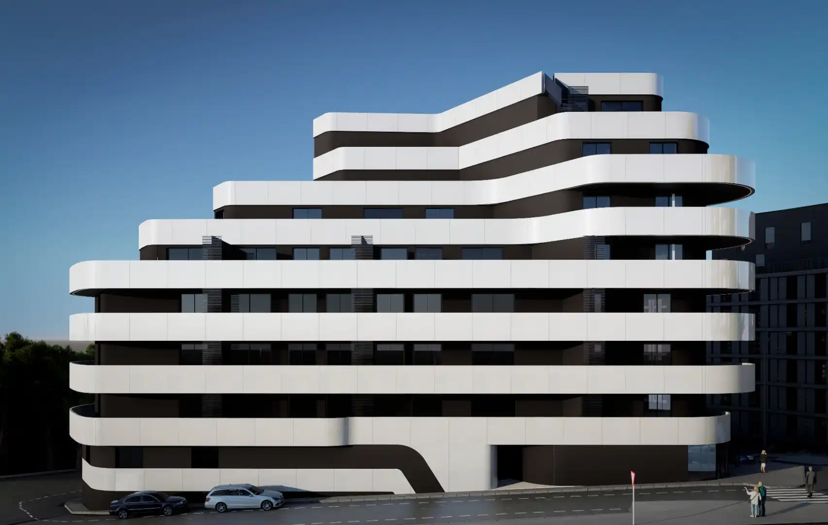 Vista exterior de Apartament en venda en Calpe / Calp amb Aire condicionat, Calefacció i Jardí privat