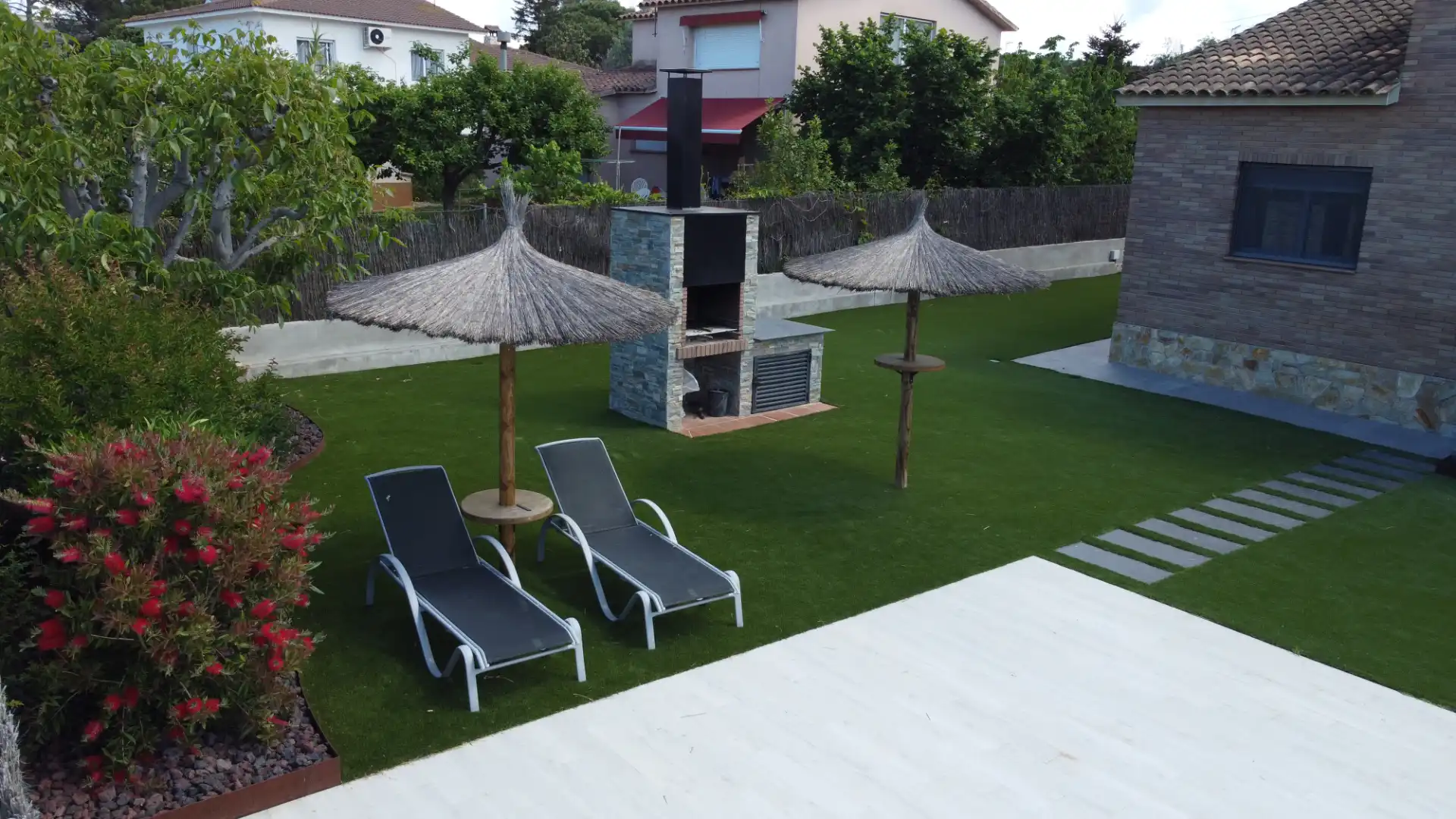 Terrace of Houses for sale in Sant Antoni de Vilamajor  with Air Conditioner, Heating and Private garden