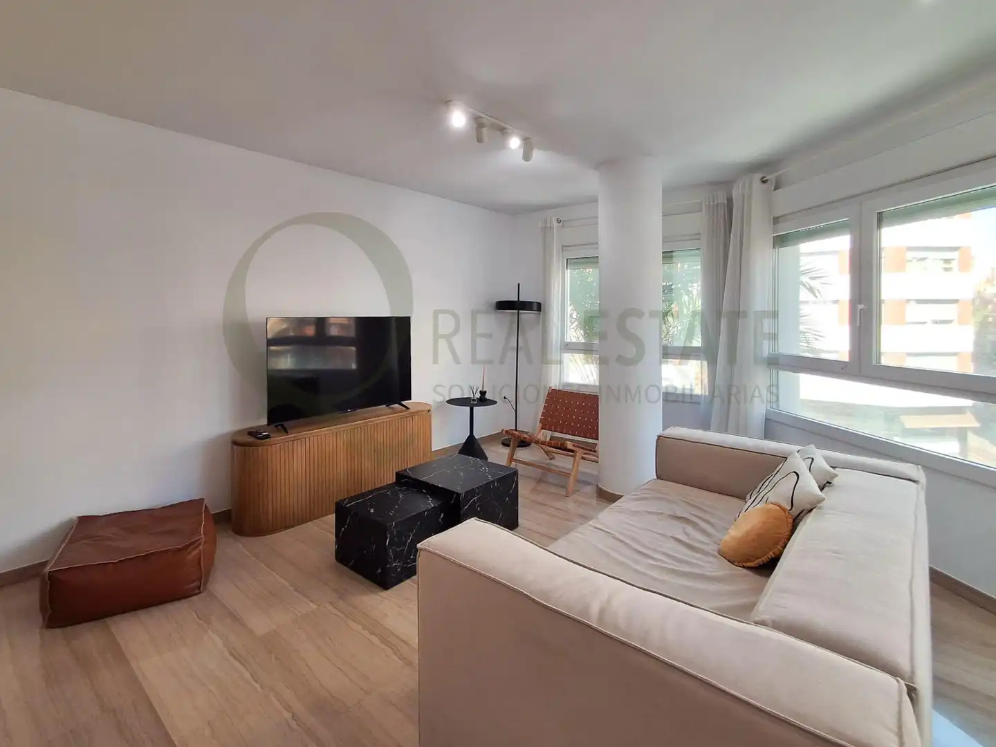 Living room of Flat for rent in Alicante / Alacant  with Heating, Terrace and Furnished