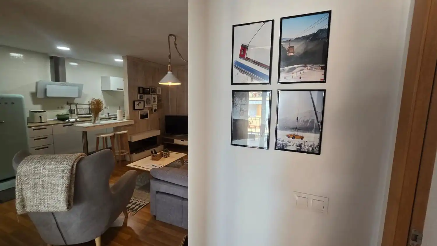 Sala de estar de Piso de alquiler en Castellón de la Plana / Castelló de la Plana con Aire acondicionado y Terraza