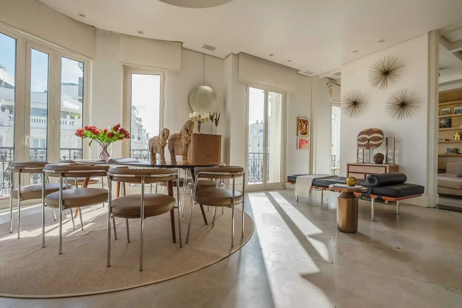 Comedor de Apartamento de alquiler en Madrid con Aire acondicionado, Calefacción y Amueblado