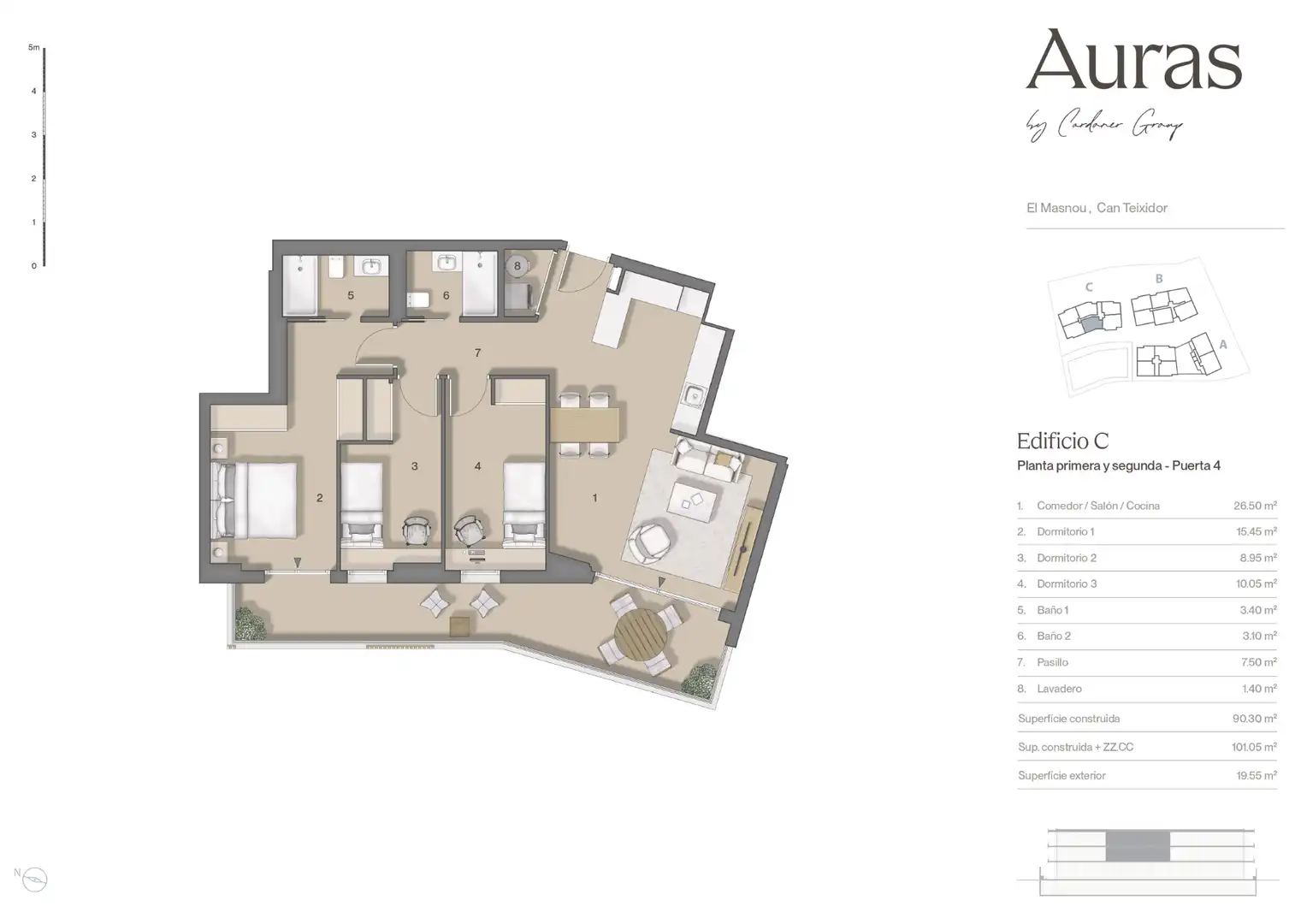 Piso en venta en El Masnou con Aire acondicionado, Calefacción y Parquet