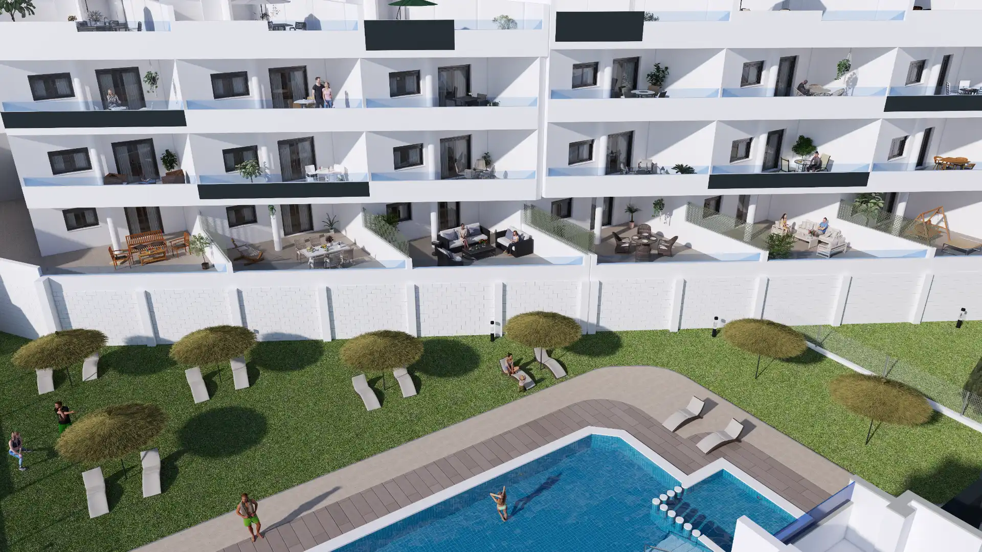 Bungalow amb piscina en venda a Orihuela Costa