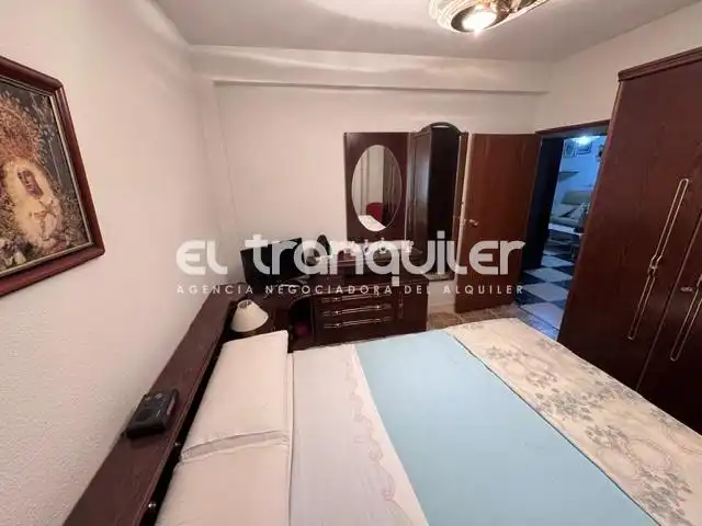 Schlafzimmer von Wohnung zur Miete in Madrid mit Klimaanlage und Möbliert