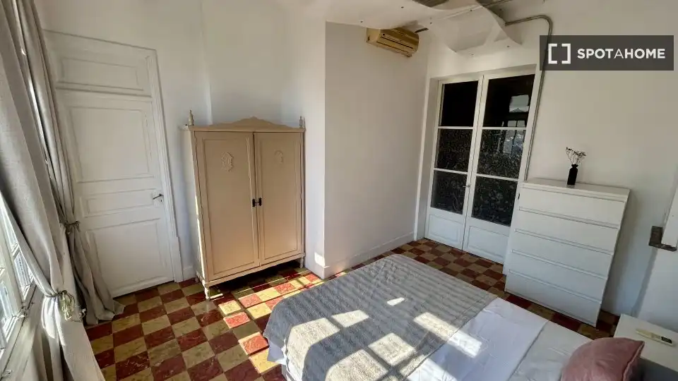 Bedroom of Flat for share in  Palma de Mallorca  with Air Conditioner, Heating and Furnished