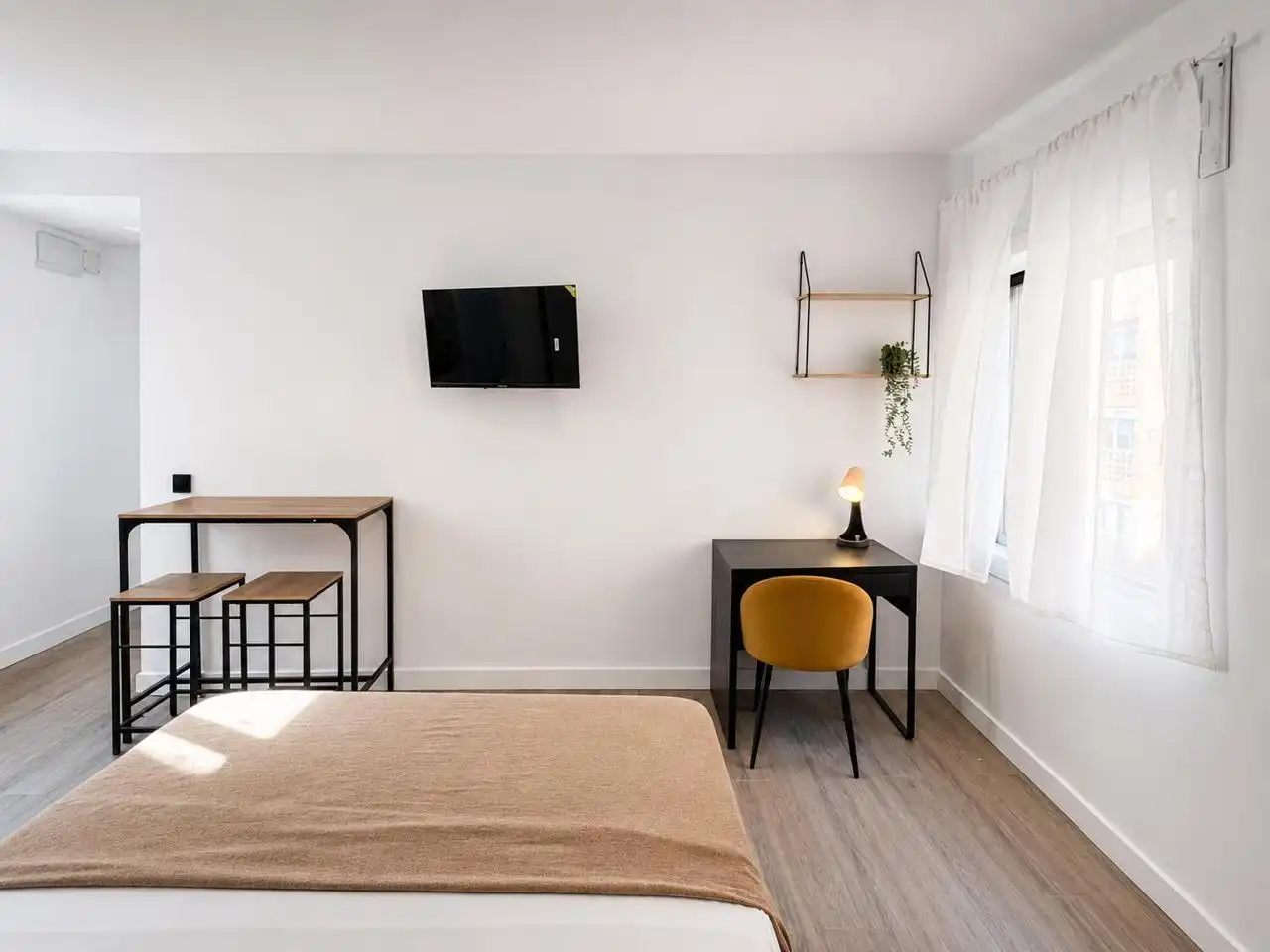 Schlafzimmer von Wohnung zur Miete in Valladolid mit Klimaanlage und Möbliert