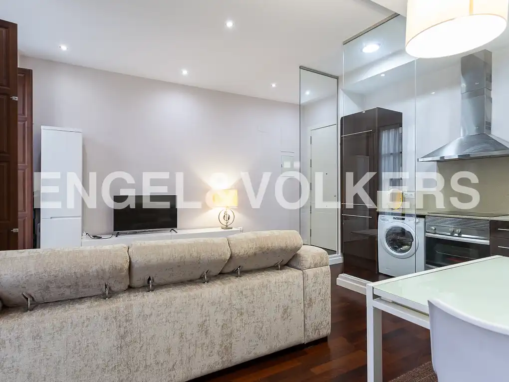 Sala de estar de Piso de alquiler en Valencia con Aire acondicionado, Calefacción y Parquet