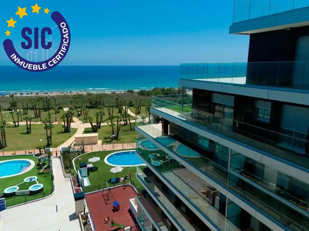 Terraza de Apartamento en venta en Oropesa del Mar / Orpesa con Calefacción, Terraza y Amueblado