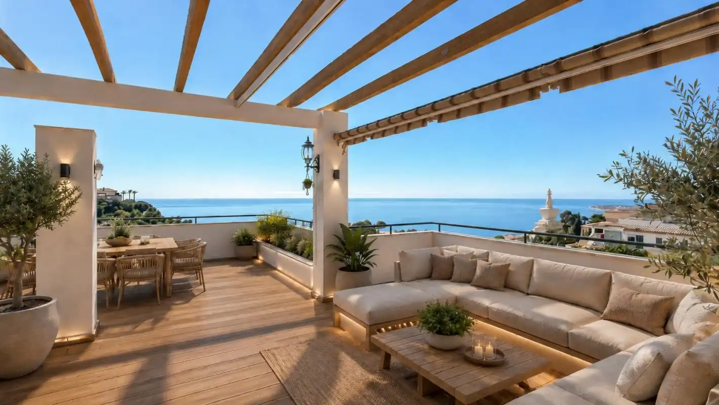 Terrassa de Àtic en venda en Benalmádena amb Aire condicionat, Calefacció i Jardí privat