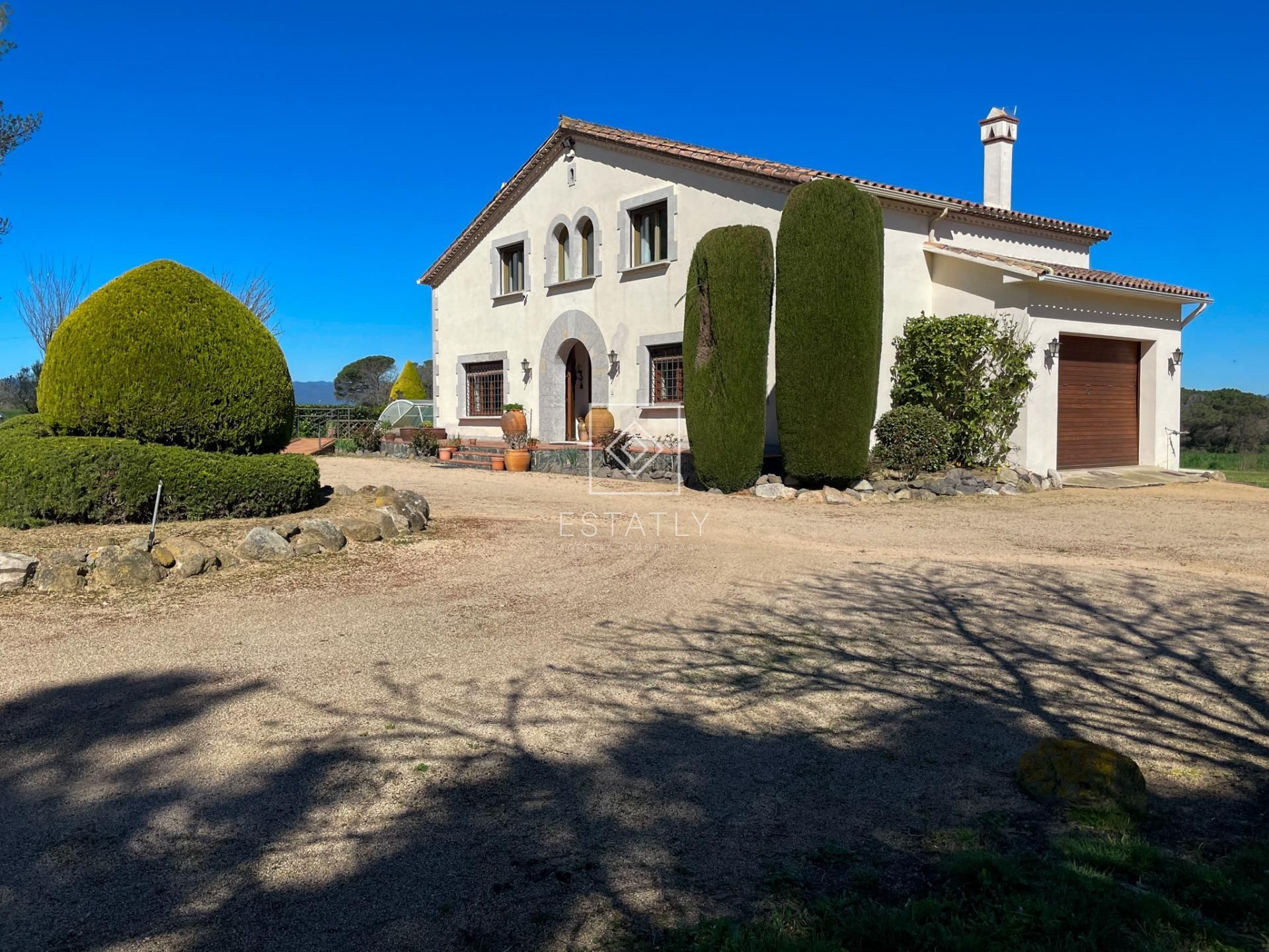 Exterior view of Country house for sale in Vidreres  with Heating, Private garden and Terrace