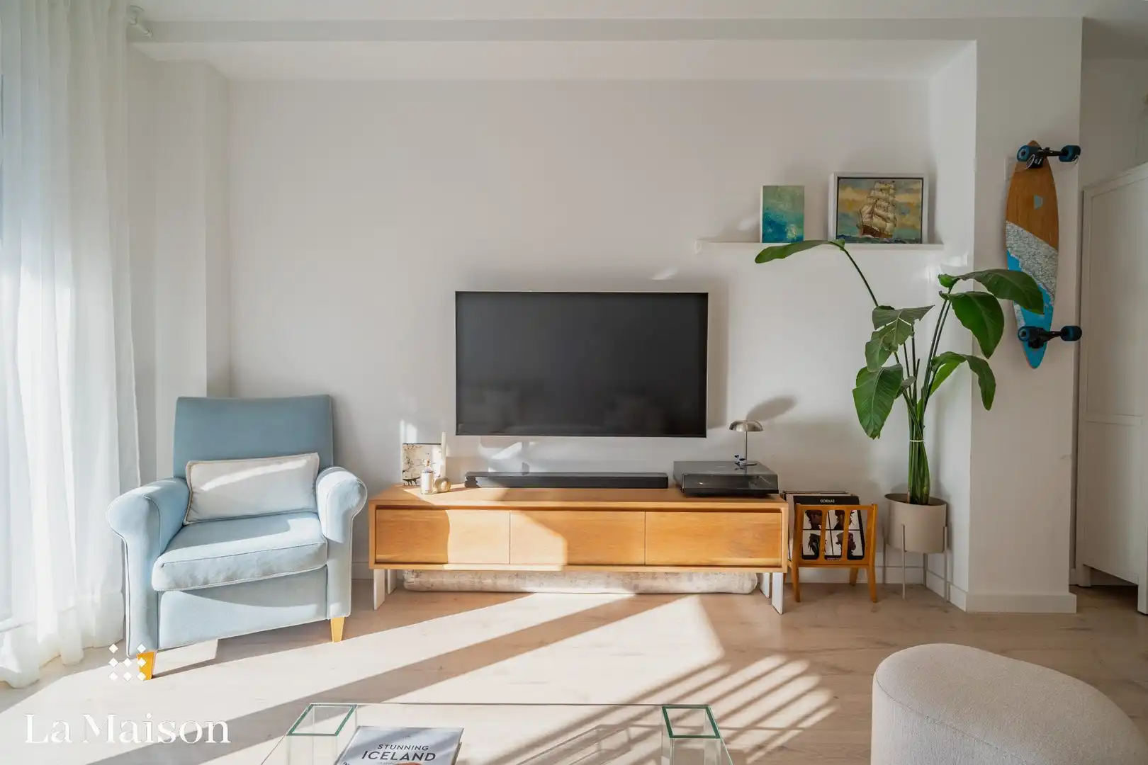 Wohnzimmer von Wohnung zum Verkauf in Sant Andreu de Llavaneres mit Heizung, Abstellraum und Balkon