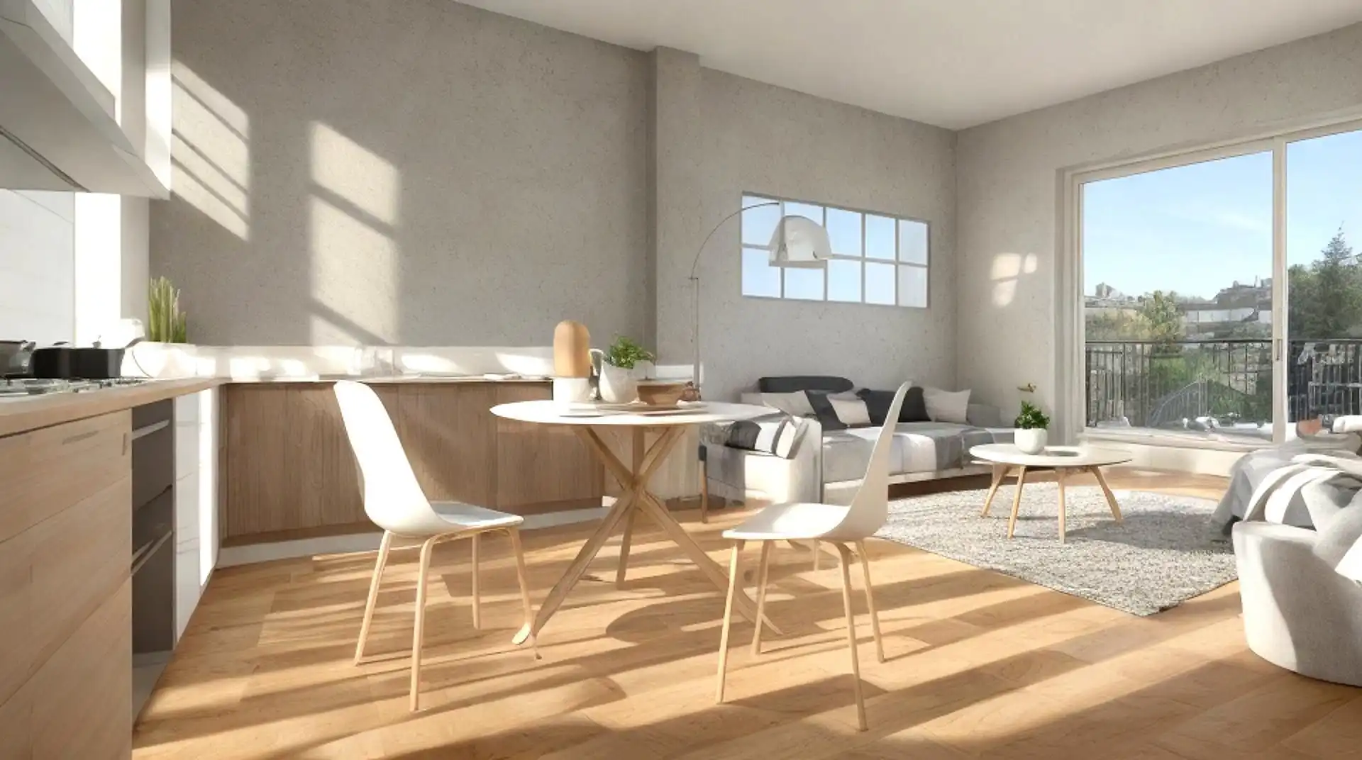 Sala de estar de Piso en venta en Barcelona con Aire acondicionado, Calefacción y Jardín privado