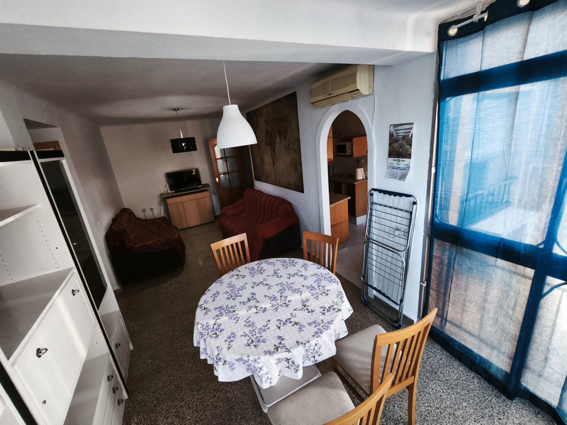 Living room of Flat to rent in Málaga Capital  with Air Conditioner, Furnished and Washing machine